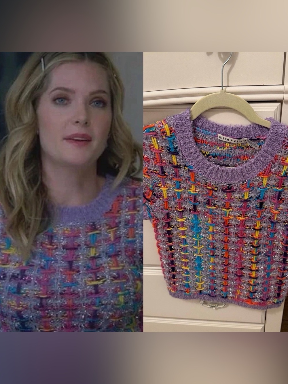 Sutton Brady The Bold Type Alice + Olivia Ciara Multicolor Sweater